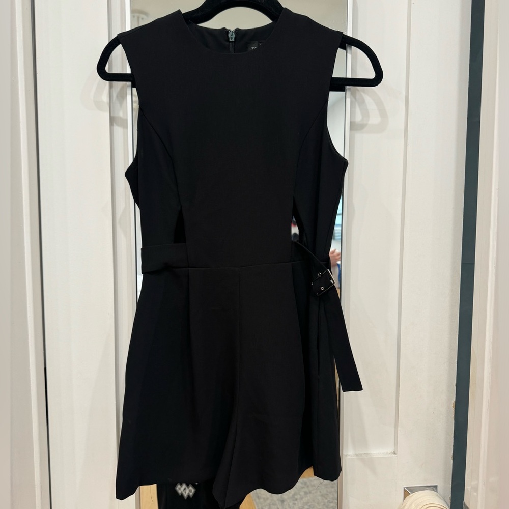 Topshop cutout romper with side buckle